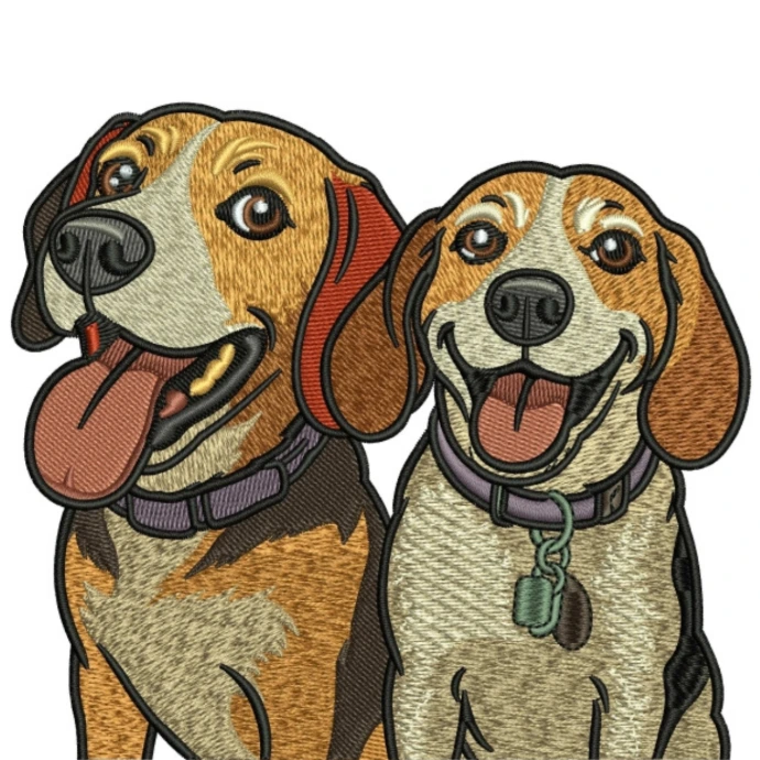 Embroidery digitizing portfolio sample – clean stitch file output