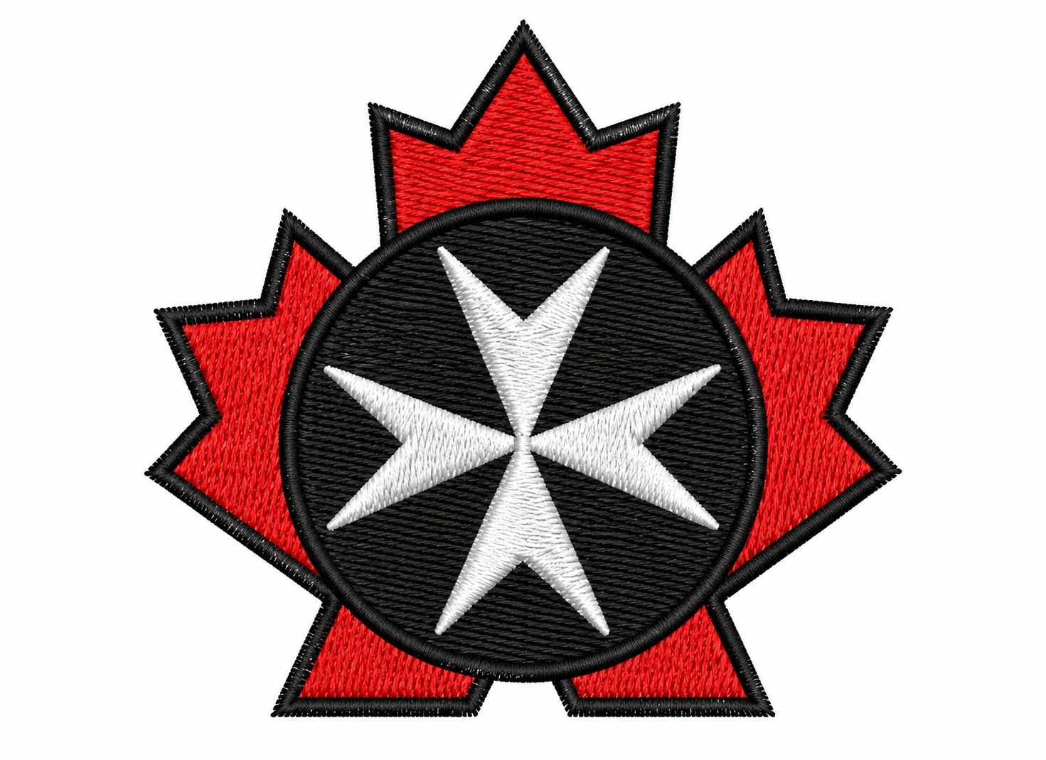 Hand-digitized embroidery with clean, even stitching